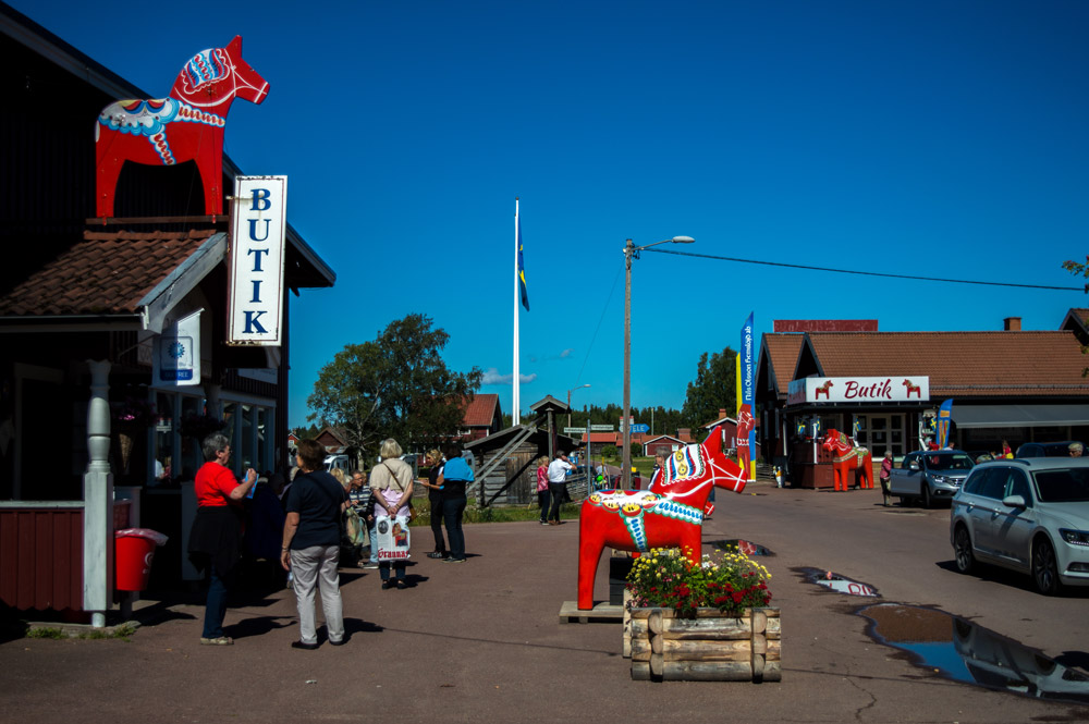 Dala horse factory in Nusnäs.