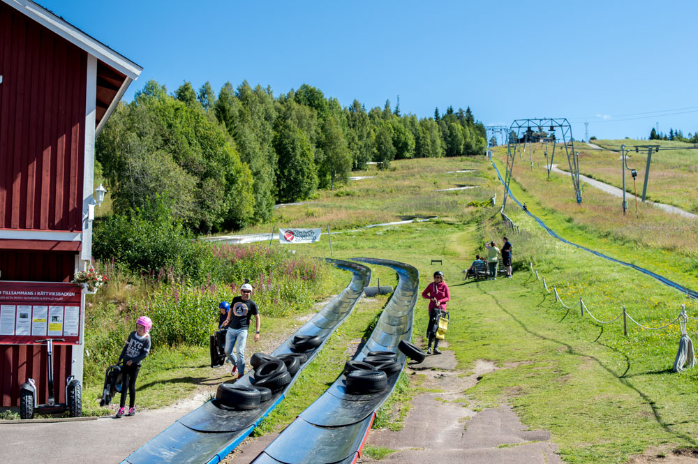 Sled skiing rattvik