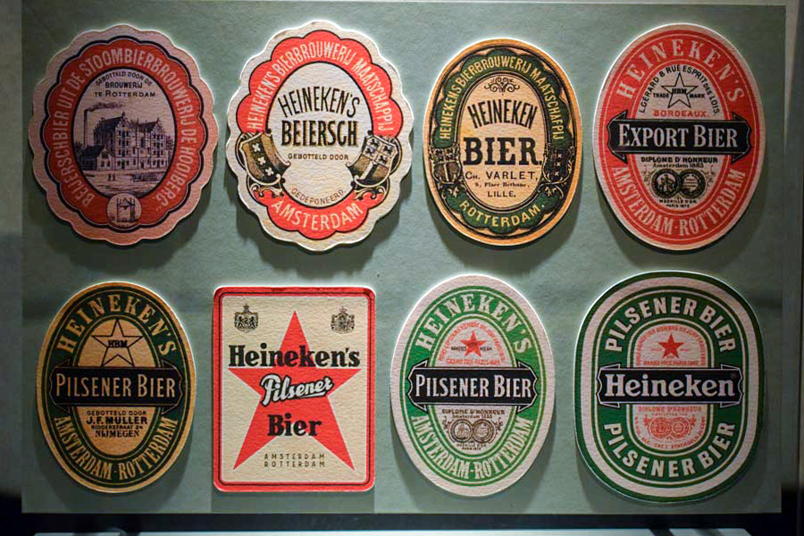 Heineken Beer Mats through history Heineken Experience