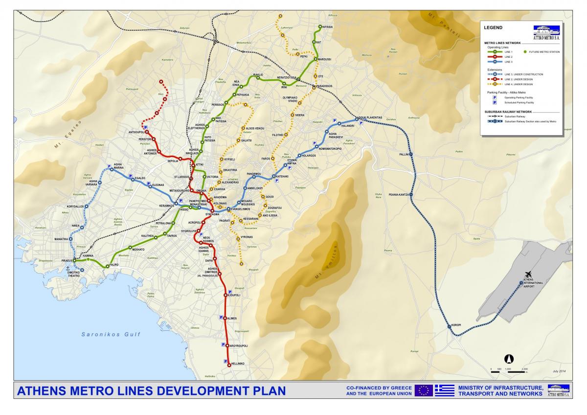 map of the metro athens