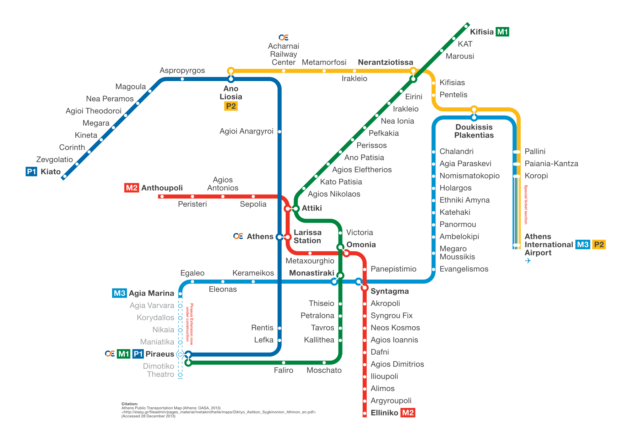 map of the metro athens